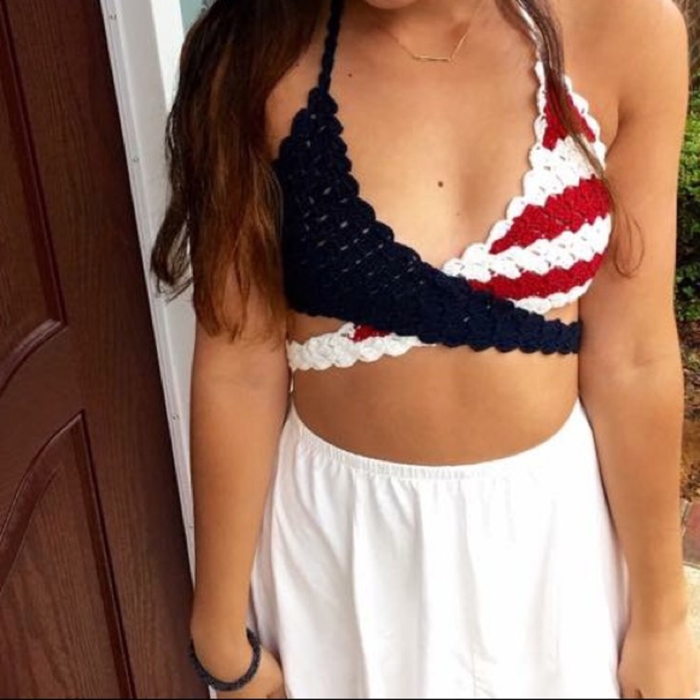 Wrap crop top